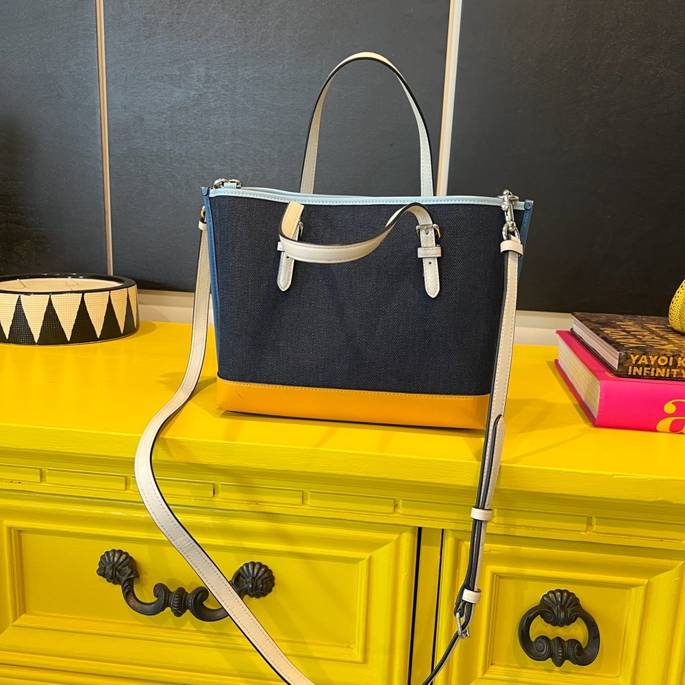 Coach Crossbody Bag in Black and Orange - Picture 2 of 3